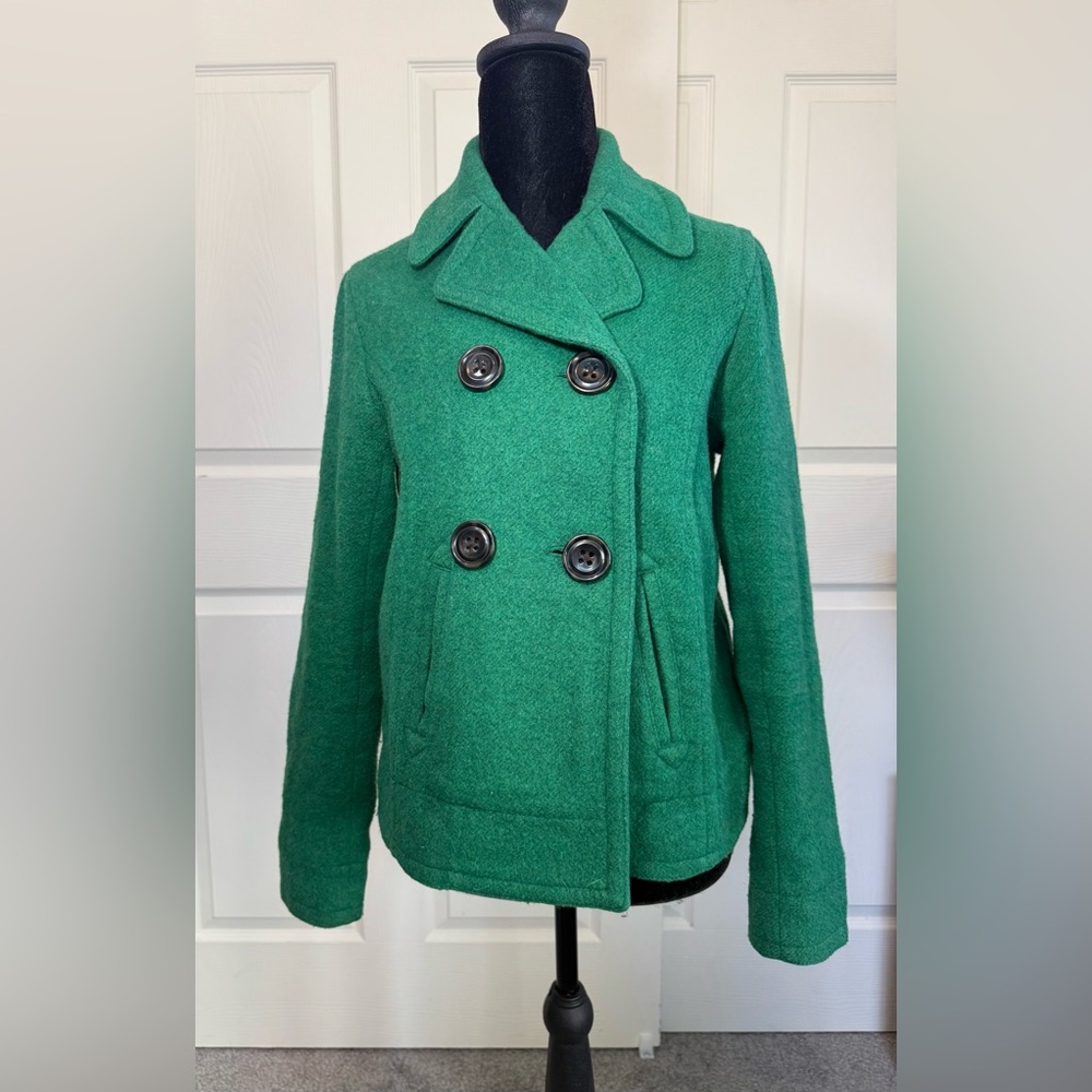GAP Women's Emerald Green Peacoat. Women's Size XS.